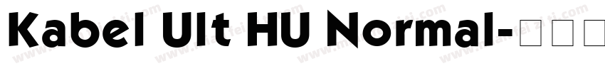 Kabel Ult HU Normal字体转换